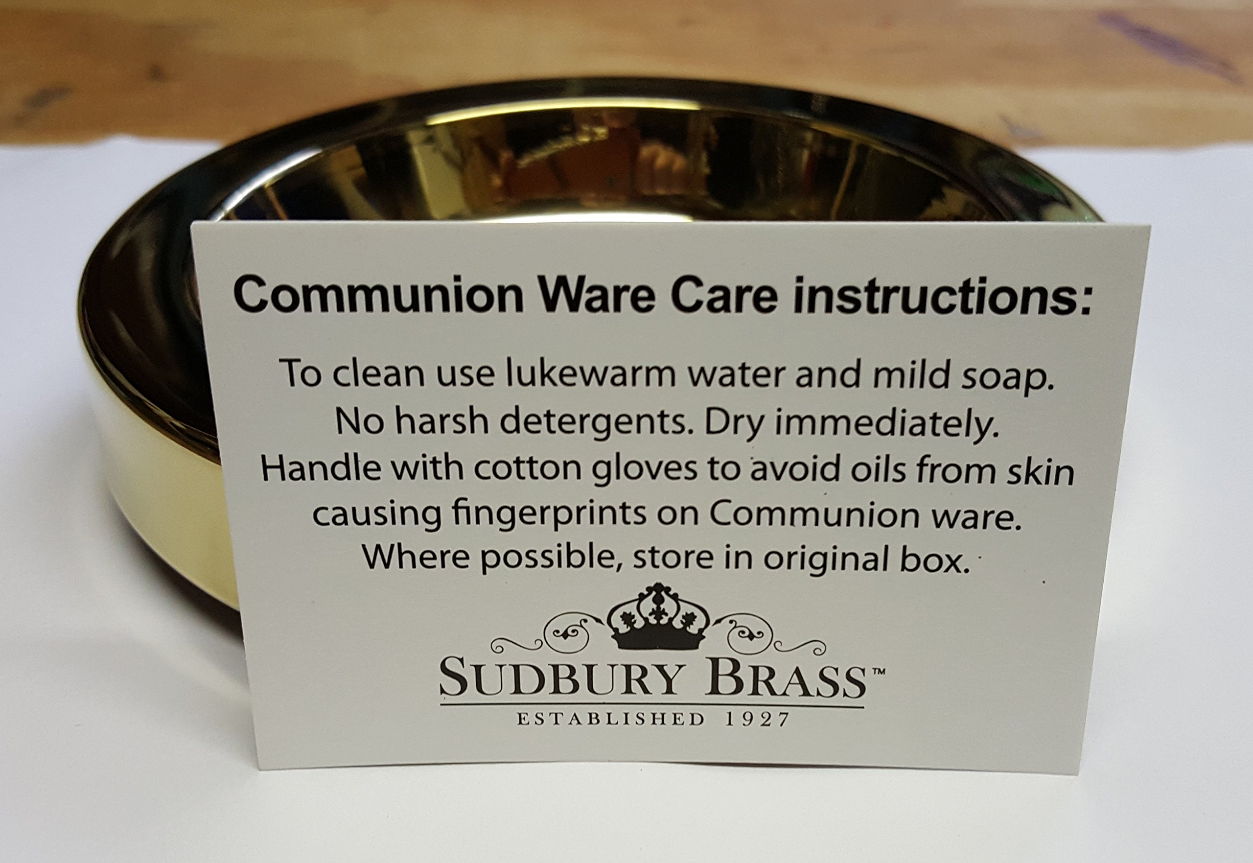 Christian Communion Bread Tray - Brass Plate for Church Services, Holy Eucharist, and Religious Ceremonies