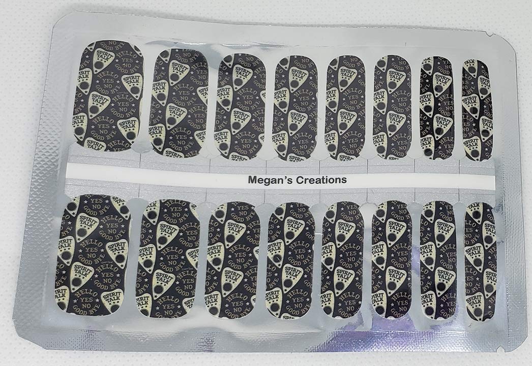 Gothic Pagan Ouija Board Nail Polish Wraps - Long-Lasting Nail Polish Strips for Halloween, Gothic Parties & Witchy Aesthetic