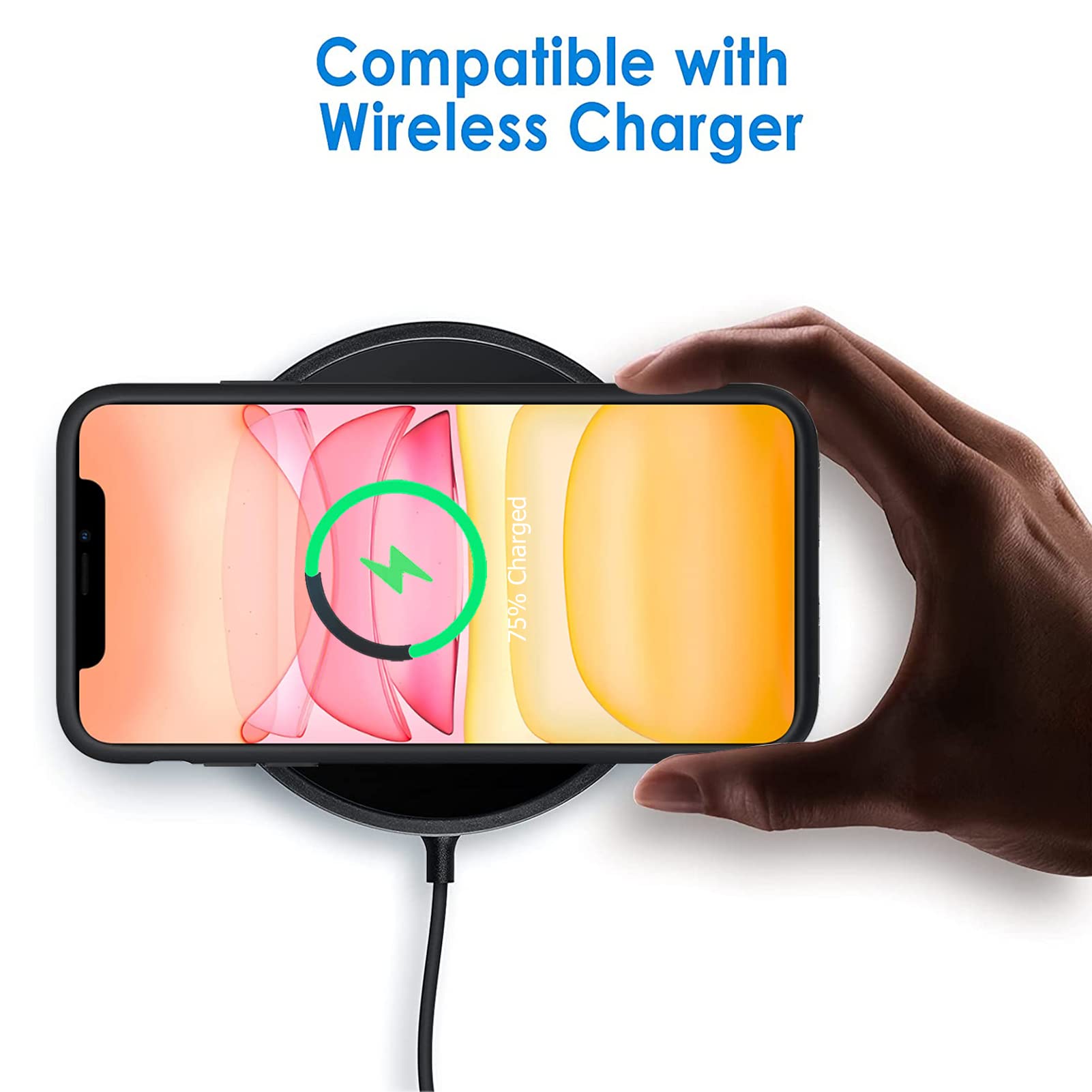 10000mAh Battery Case for iPhone 11 - High Capacity Rechargeable Protective Charging Cover | Wireless Charging & CarPlay Compatible | Portable Extended Battery Pack for Travel, Work & Outdoor Activities (Black, 6.1 inch)