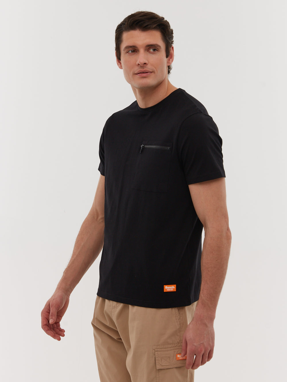 Hapsi Men's Casual Chest Pocket T-Shirt - Comfortable Cotton Tee for Everyday Wear | Perfect for Work, Outings & Relaxation