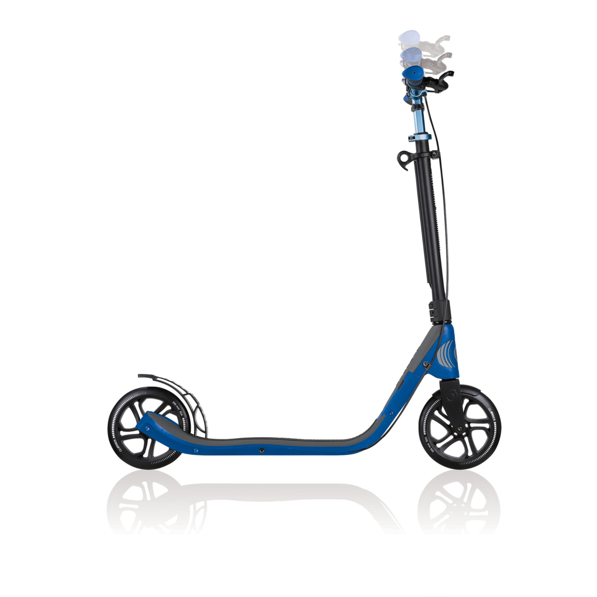 Globber One NL 205 Deluxe 3-Wheel Scooter for Kids - Adjustable Height, Lightweight & Foldable - Perfect for Outdoor Play, Commuting & Neighborhood Rides