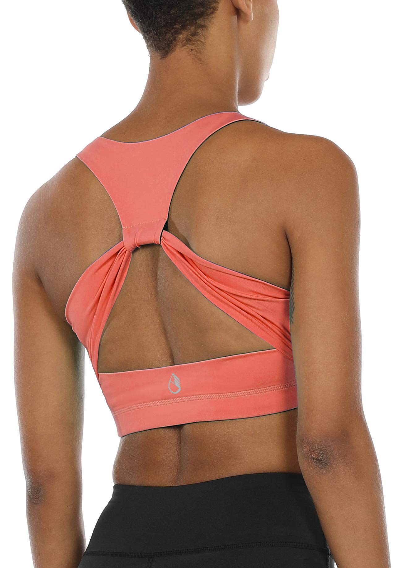 Icyzone Women's Workout Sports Bras - High Support Fitness Athletic Running Yoga Tops for Gym, Exercise & Active Lifestyle