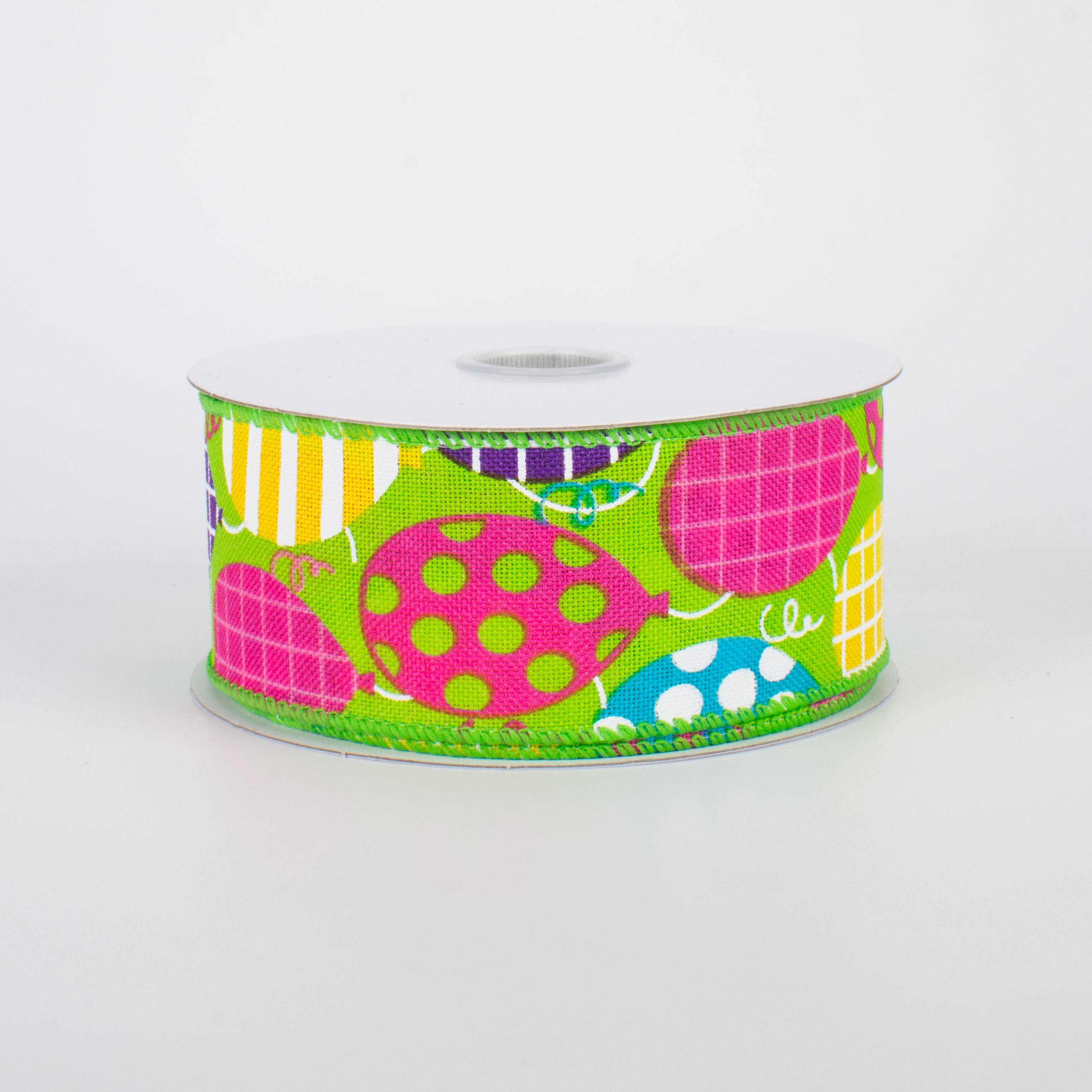 1.5 Inch Party Balloons Ribbon - Lime Green (10 Yards) for Birthday Decorations, Baby Showers & Wedding Events