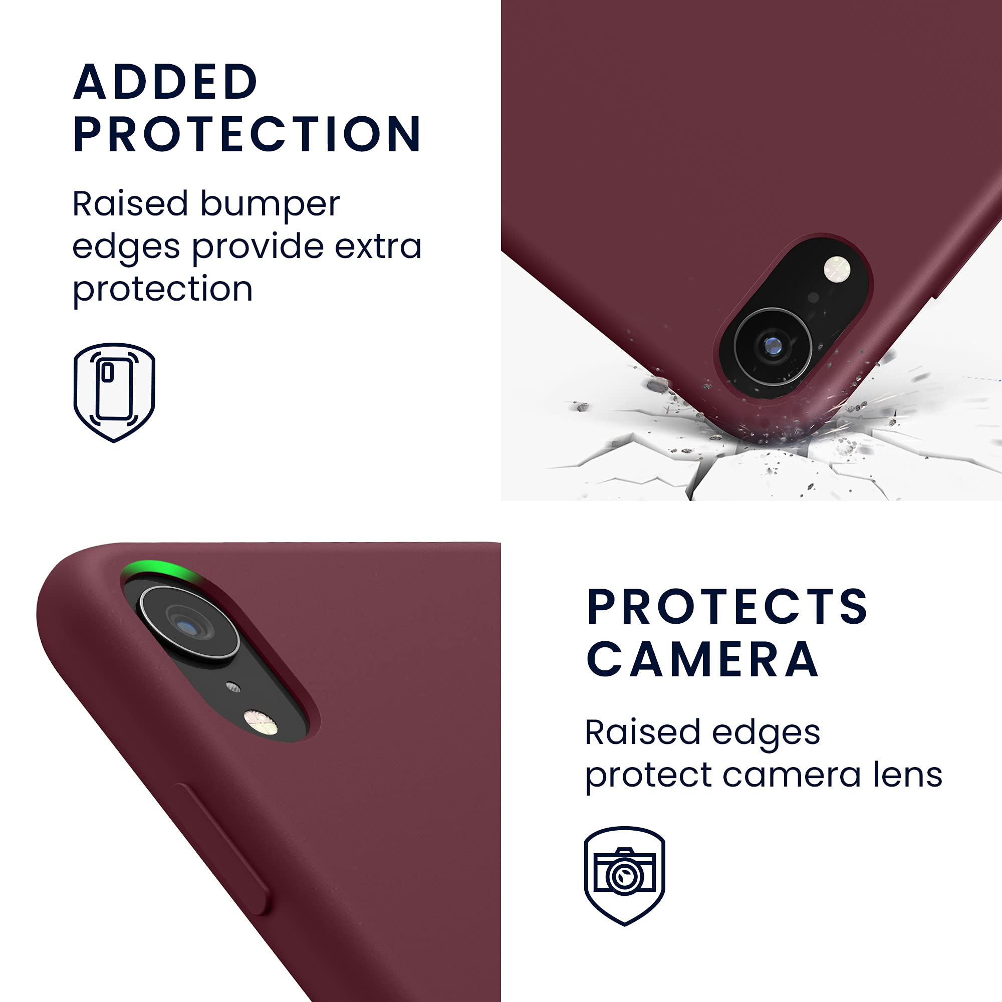 kwmobile Shockproof TPU Silicone Case for Apple iPhone XR - Soft Protective Phone Cover in Tawny Red - Perfect for Everyday Use, Work & Outdoor Activities
