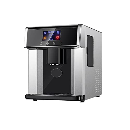 Fast Compact Ice Maker 15kg/24h - Commercial & Household Automatic Ice Cube Machine with Portable Electric Design - Perfect for Coffee Bars, Restaurants, and Home Use