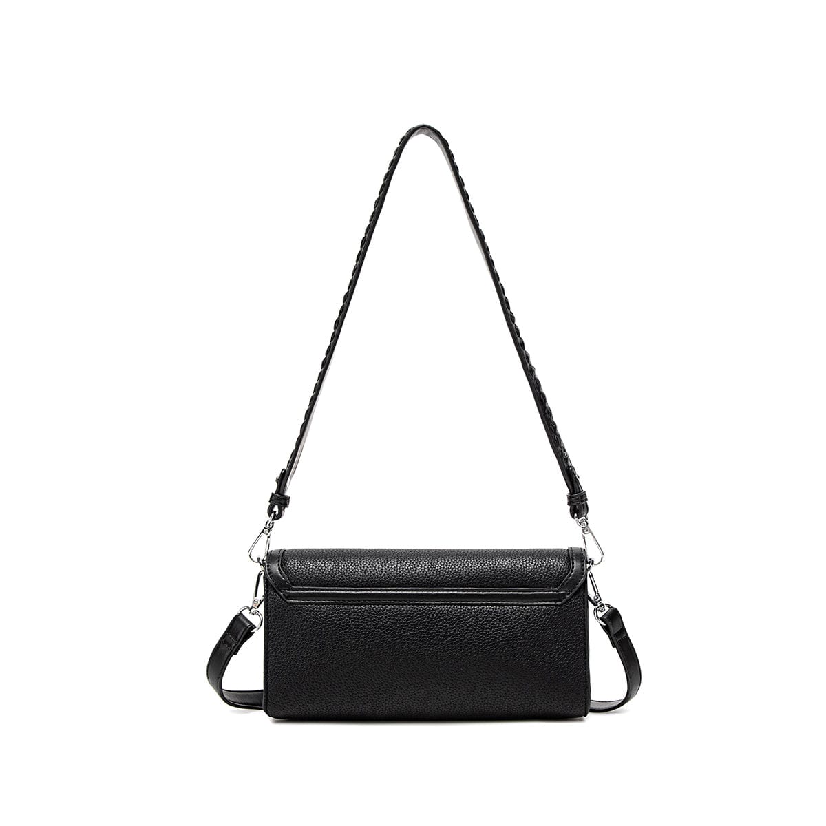 Krista Vegan Leather Shoulder Bag for Women | Black Pebbled Crossbody Purse - Perfect for Work, Travel & Everyday Use