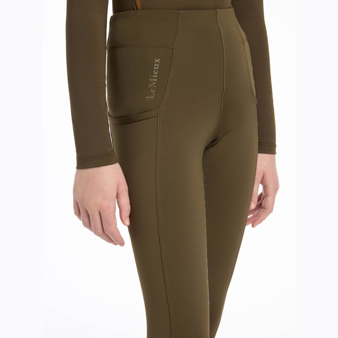 LeMieux Young Rider Orla Pull On Riding Pants for Kids - Breathable & Comfortable Equestrian Jodhpurs - Size 7-8 Years - Multiple Sale Colors - Perfect for Horseback Riding Lessons and Stable Activities