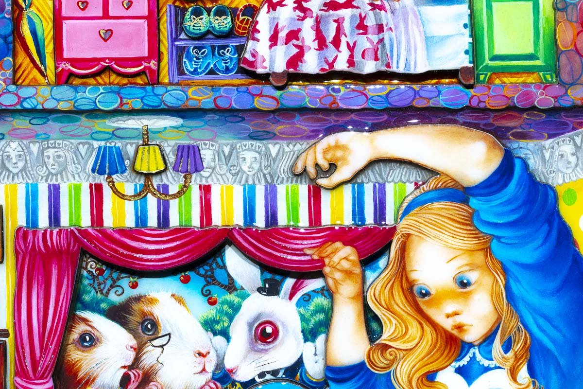 Alice in William Rabbit's House - Rare Artist Proof Edition - Collectible Vintage Book - Perfect for Disney Fans & Classic Literature Collectors