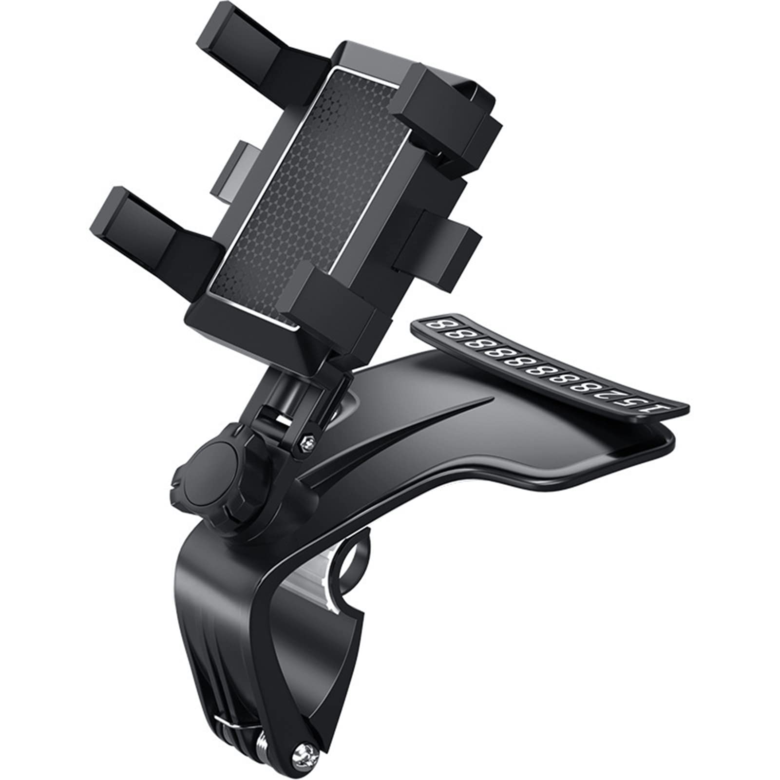 VALINK Universal Car Phone Holder - 360° Rotatable Dashboard Phone Mount Stand with Parking Contact Numbers - Compatible with All Smartphones (iPhone, Samsung, Android) - Perfect for Driving, GPS Navigation & Hands-Free Calls
