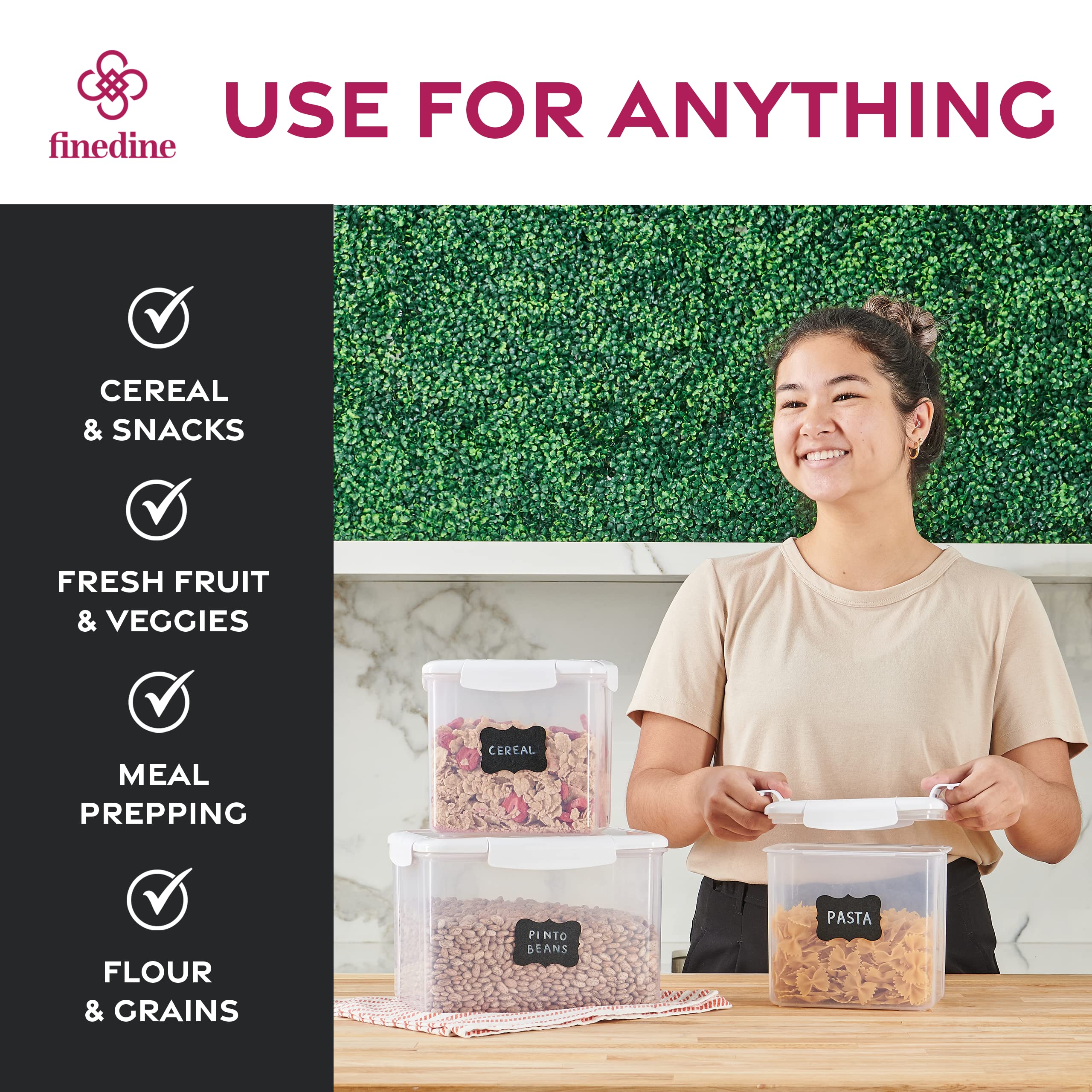 Premium Airtight Food Storage Containers Set - 12-Piece Kitchen Pantry Organization for Flour, Sugar, Cereal, Pasta & Dry Goods | BPA-Free, Stackable & Space-Saving | Ideal for Home, Office & Meal Prep (Grey)