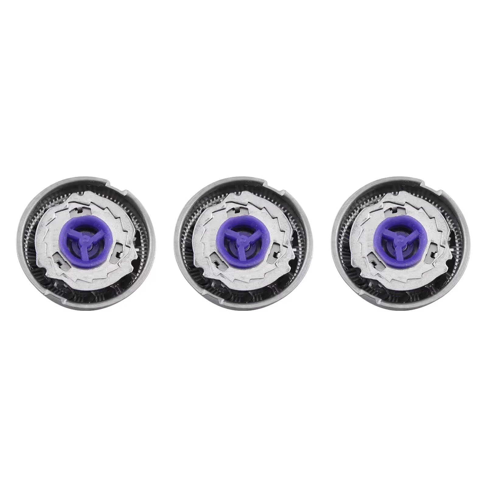 3 Pack Replacement Shaver Heads for Philips Norelco HQ56 HQ55 HQ4+ HQ3 - Compatible with Electric Razors - Perfect for Travel & Daily Shaving