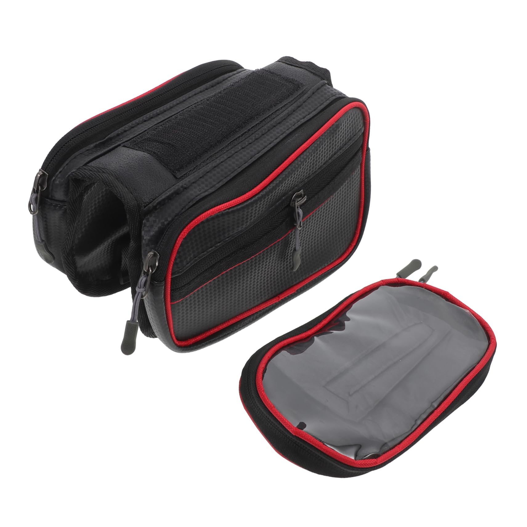 LIOOBO Bike Handlebar Bag - Waterproof Cycling Storage Organizer with Phone Mount for Bicycles | Perfect for Commuting, Mountain Biking & Outdoor Adventures
