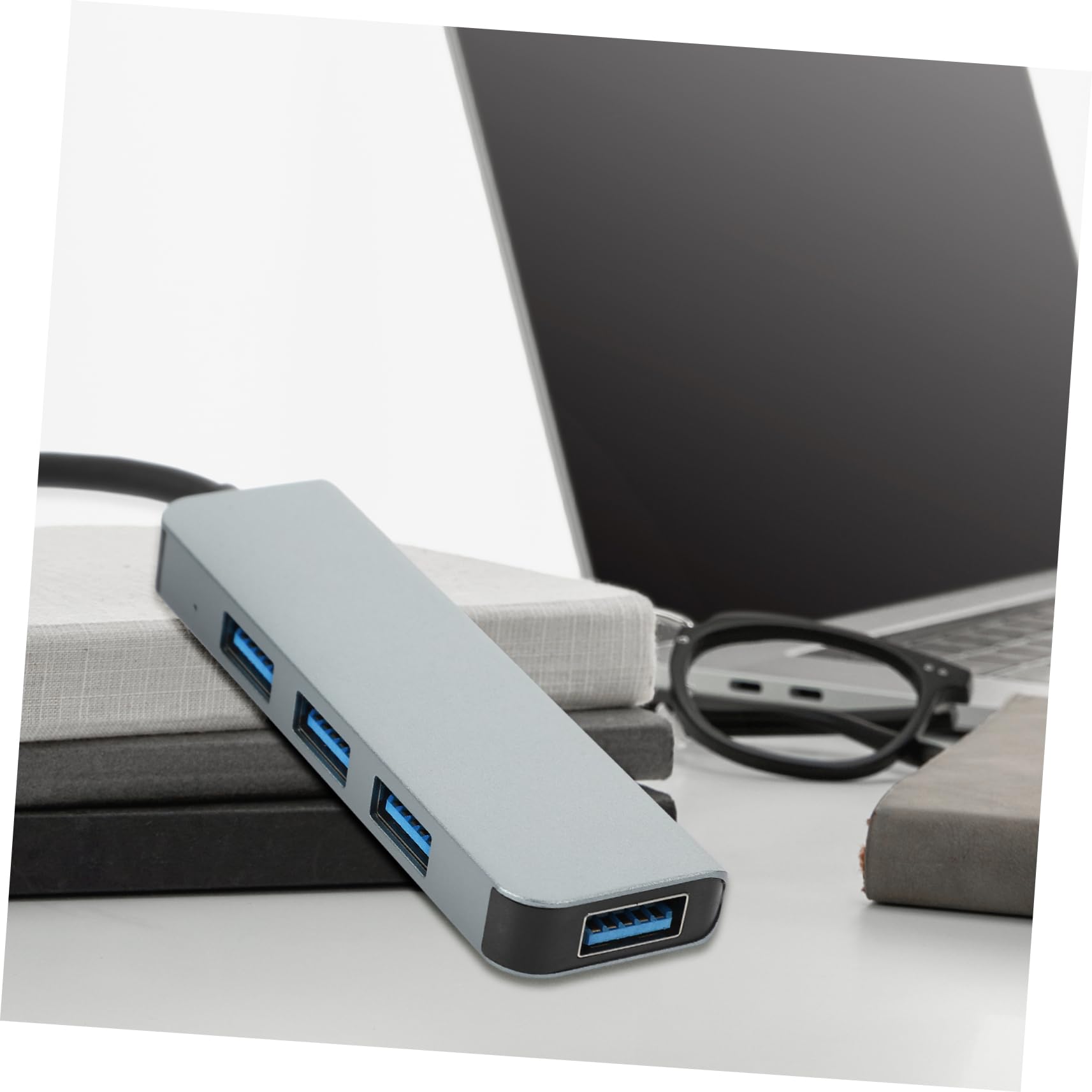 Mikikit 2-Port USB Hub for Laptop - USB 3.0 Extender with Aluminum Alloy Case - Extra USB Ports for MacBook, Dell, HP, Lenovo & More - Perfect for Home Office, Gaming & Travel Accessories