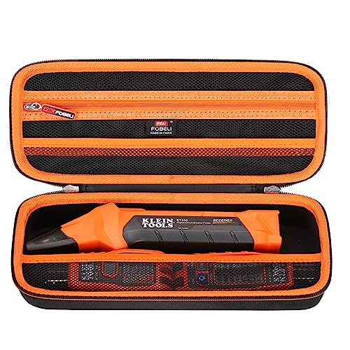 Klein Tools ET310 AC Circuit Breaker Finder & RT250 GFCI Outlet Tester Hard Carrying Case - Durable Storage Organizer Bag for Electrical Tools - Perfect for Electricians, DIY Home Repairs and Job Site Organization