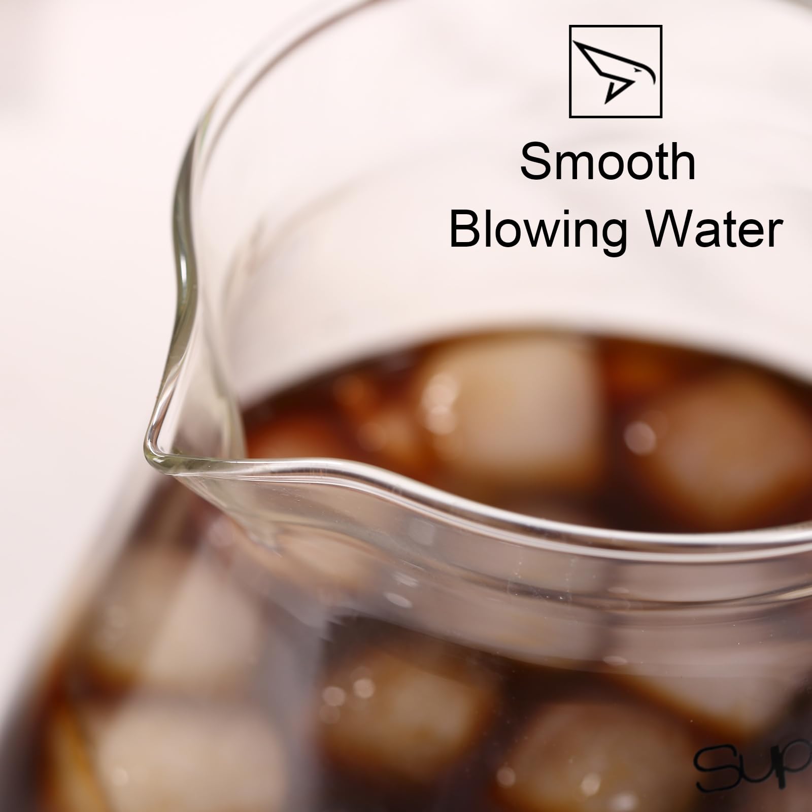 Premium 600ml Glass Coffee Maker - High Borosilicate Glass with Stainless Steel Filter - Manual Pour Over Coffee Carafe (Non-Electric) - Perfect for Home Brewing, Office Use & Camping Trips