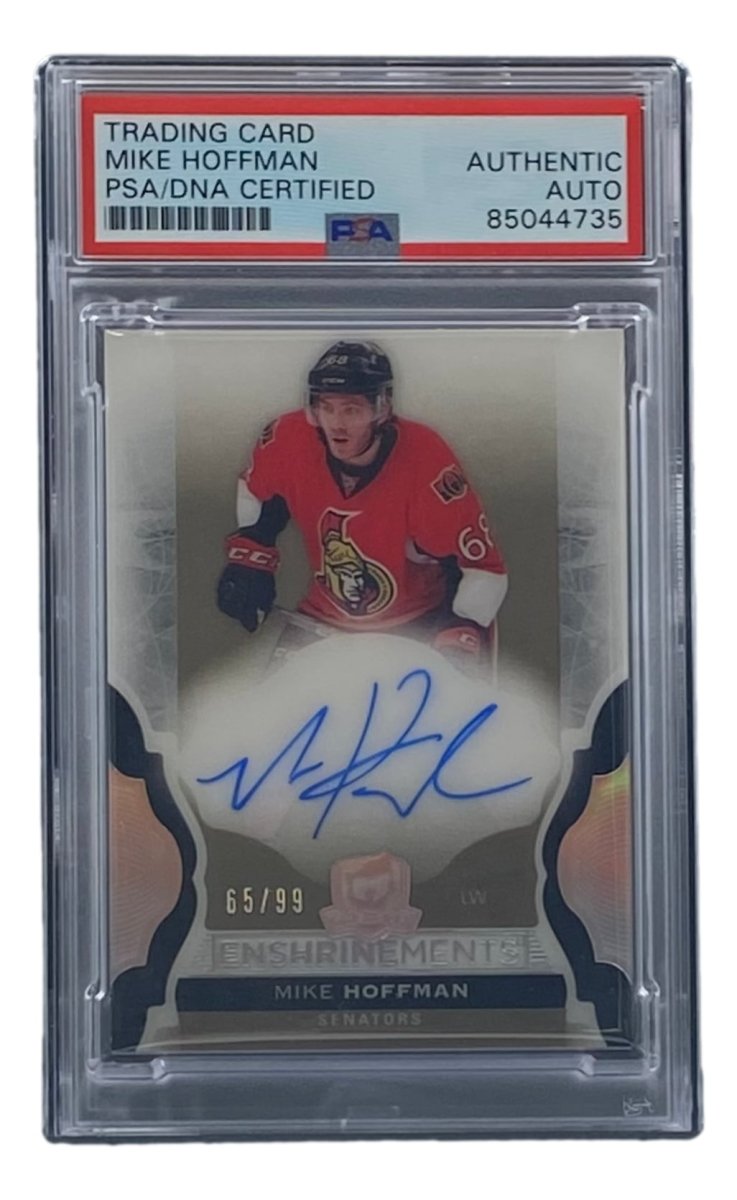 Mike Hoffman Autographed 2017 Upper Deck #E MH Ottawa Senators Hockey Card - PSA/DNA Certified - Perfect for NHL Collectors & Hockey Memorabilia Displays