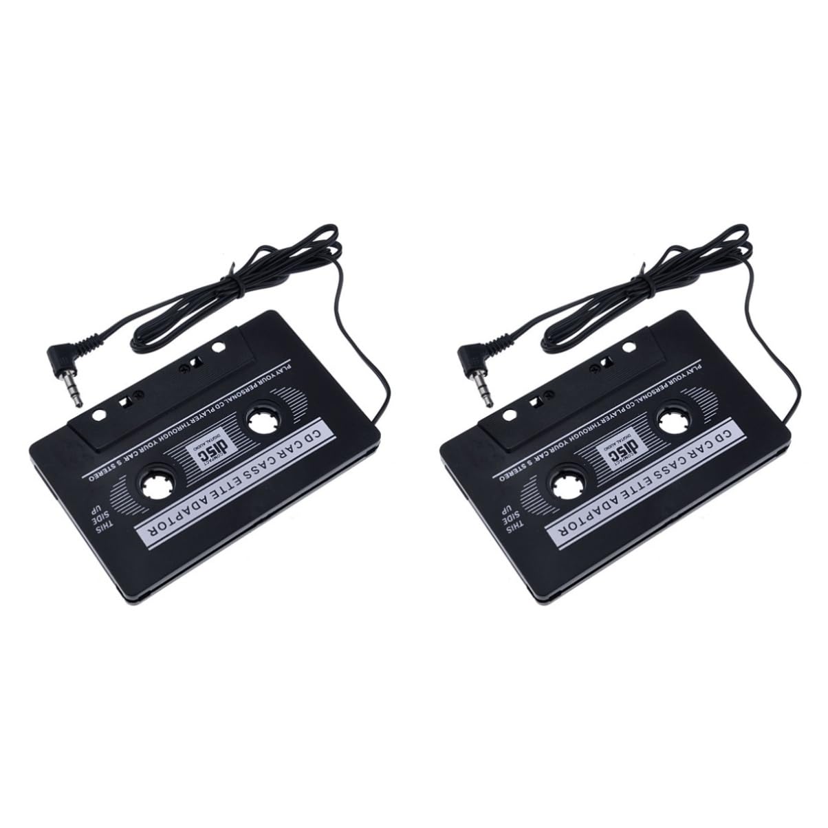 Hemobllo MP3 Portable Cassette Adapter - 2 Pack Magnetic Tape Converter for Car Stereo | Enjoy Music from Phone in Vintage Car Audio System
