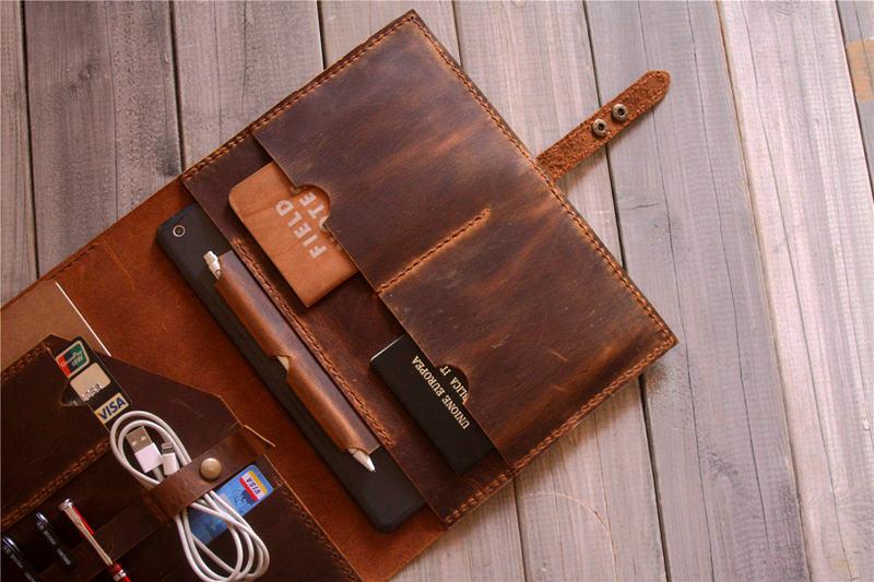 Premium Genuine Leather Microsoft Surface Pro Sleeve Case - Protective Cover for Surface Pro 7/6/5/4/X - Perfect for Work, Travel & School