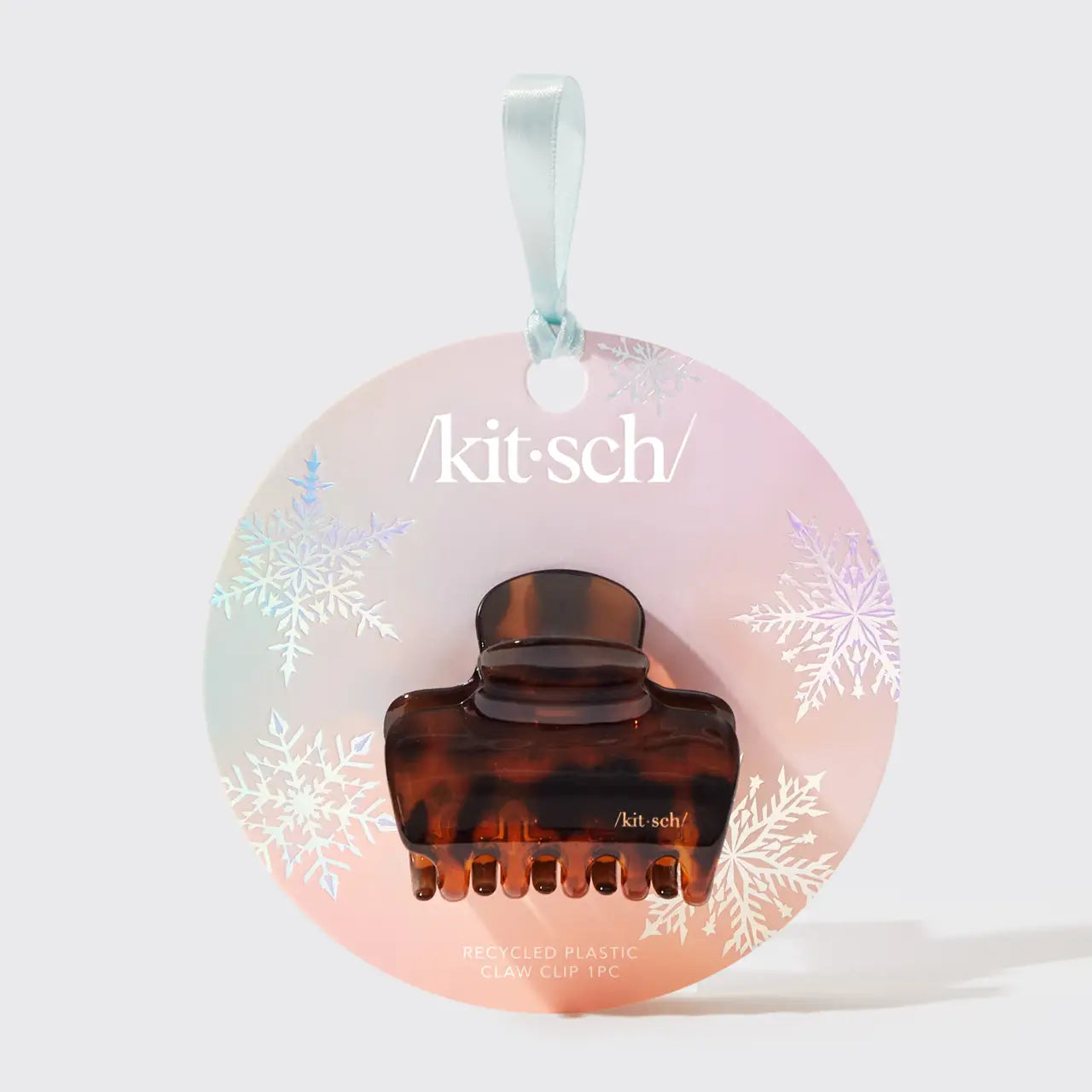 Eco-Friendly Holiday Tortoise Shell Claw Clip - 1pc Recycled Plastic Hair Clip for Women, Perfect for Christmas Gifts, Parties & Everyday Hairstyling