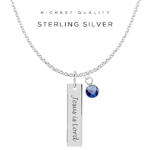 Personalized Engraved Vertical Bar Necklace - Custom Name Pendant for Women - Perfect for Gifts, Anniversaries & Special Occasions - $48.00