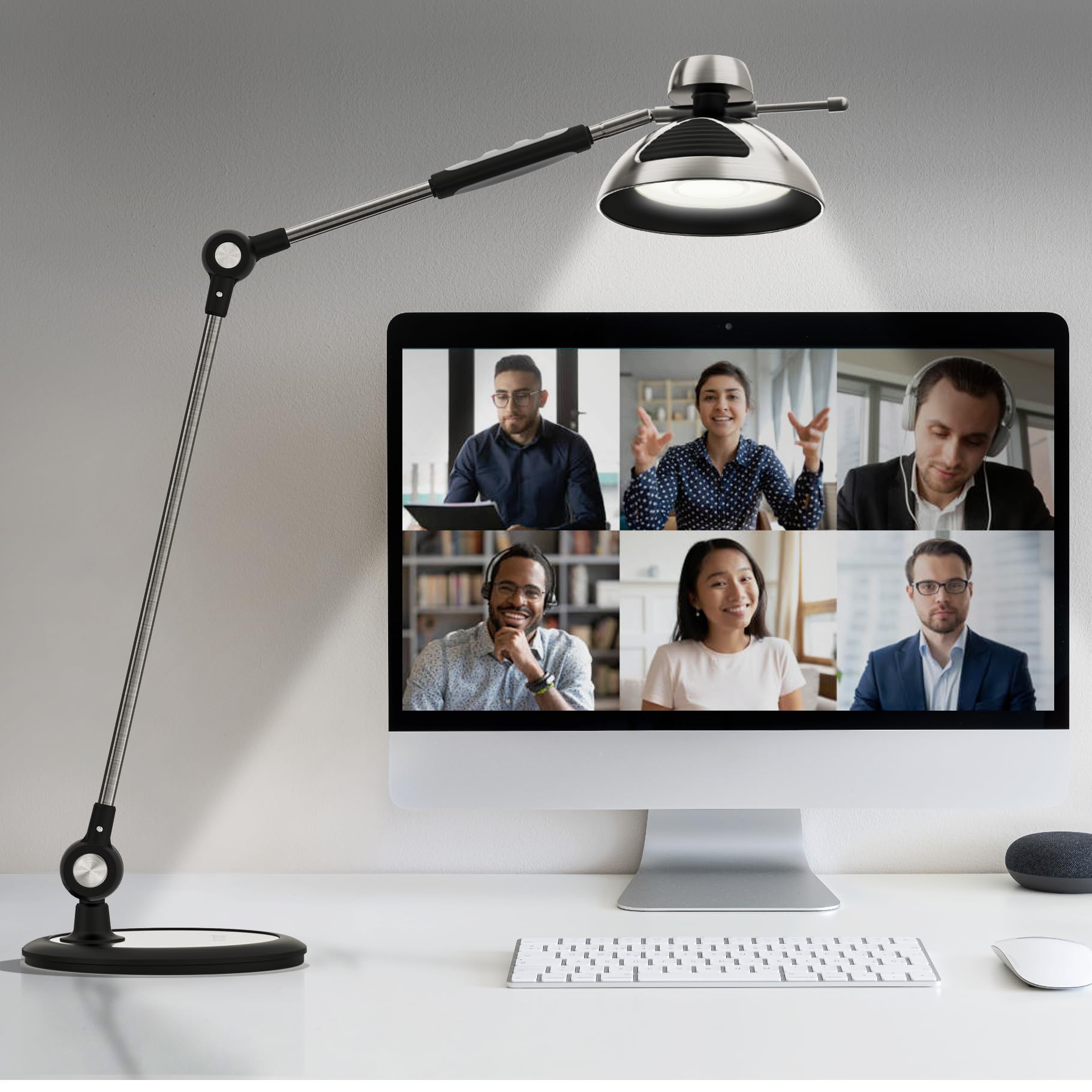 OTUS LED Desk Lamp with Gesture Control - Adjustable Architect Task Light for Home Office, 12 Brightness Levels & 3 Color Modes, Eye-Caring Swing Arm Table Lamp with Memory Function | Perfect for Studying, Working, and Reading at Night