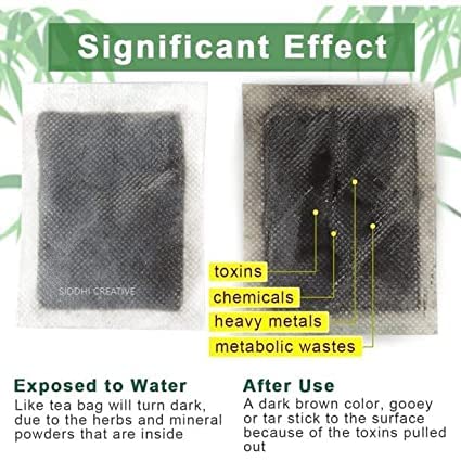 Krifa Enterprises Detox Foot Patches - Natural Pain-Free Foot Pads for Stress Relief & Better Sleep | Toxin Removal & Body Cleansing Kit | Pack of 10 Pads | Perfect for Nighttime Use, Relaxation & Wellness Routine