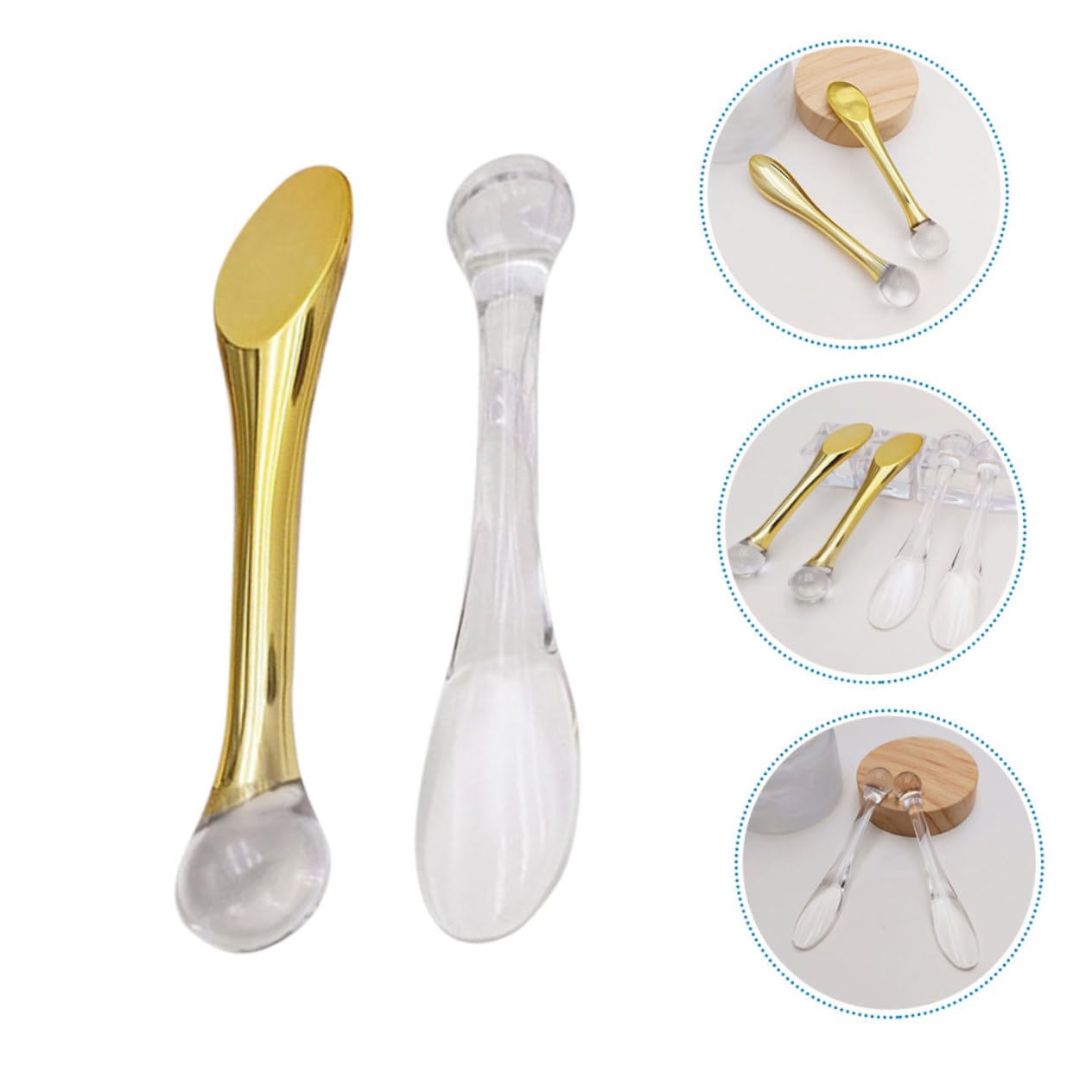 10pcs Cosmetic Spatula Set - Stainless Steel Scoop Eye Cream Stick & Beauty Spatula for Makeup, Skin Care, Face Cream Application - Perfect for Salon, Spa, Home Use & Travel Kit