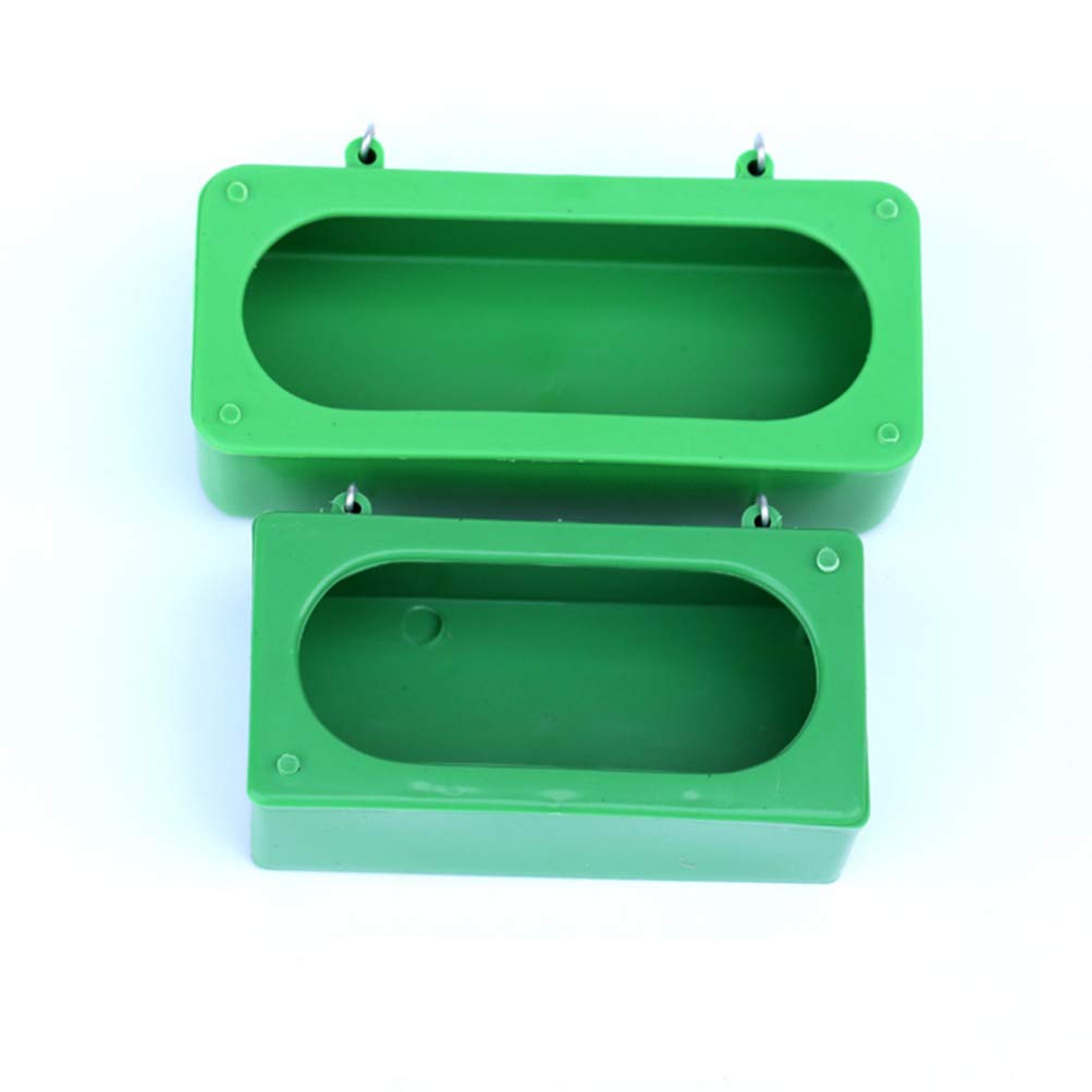 DOITOOL 10Pcs Hanging Bird Feeder & Water Dispenser - Durable Cage Mounted Food and Water Dish for Parrots, Pigeons, Small Birds - Perfect for Aviaries, Pet Cages, and Outdoor Bird Feeding Stations