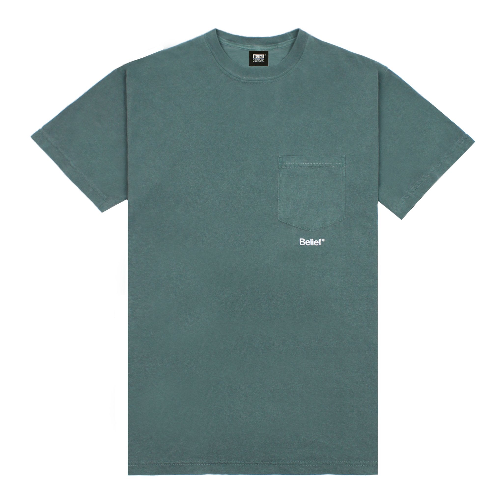 Belief NYC Core Pocket Tee - Premium Cotton T-Shirt with Chest Pocket for Men | Casual Wear, Street Style, Everyday Comfort