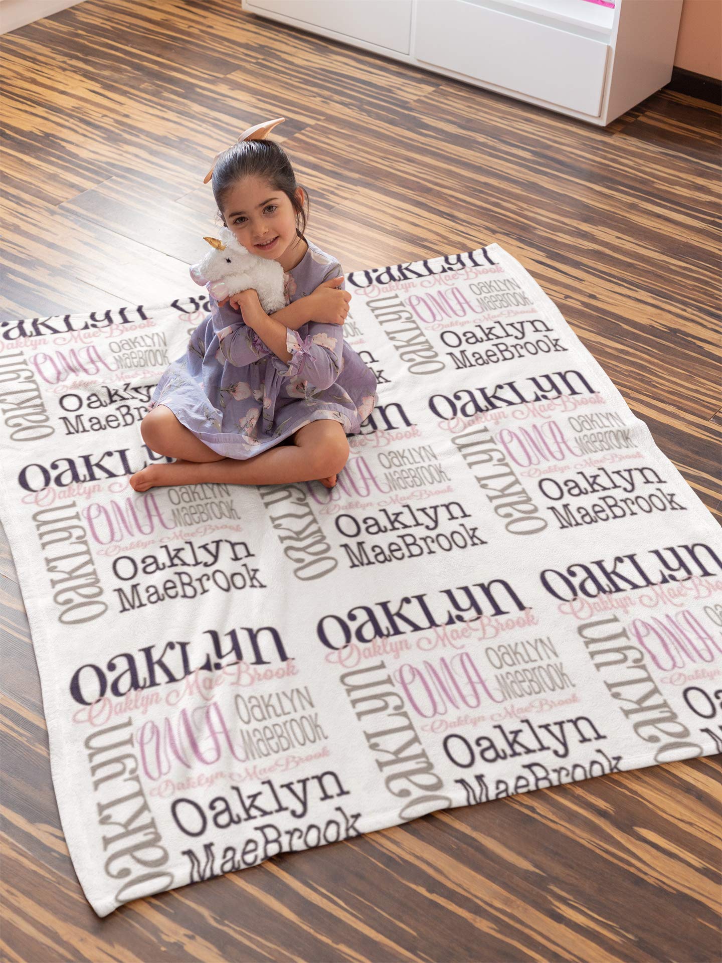 Personalized Baby Blanket with Name - Custom Monogrammed Newborn Blanket for Boys & Girls - Soft & Cozy Gift for Birthdays, Showers & Nursery Decor - Perfect for Cuddling & Keepsake Memories
