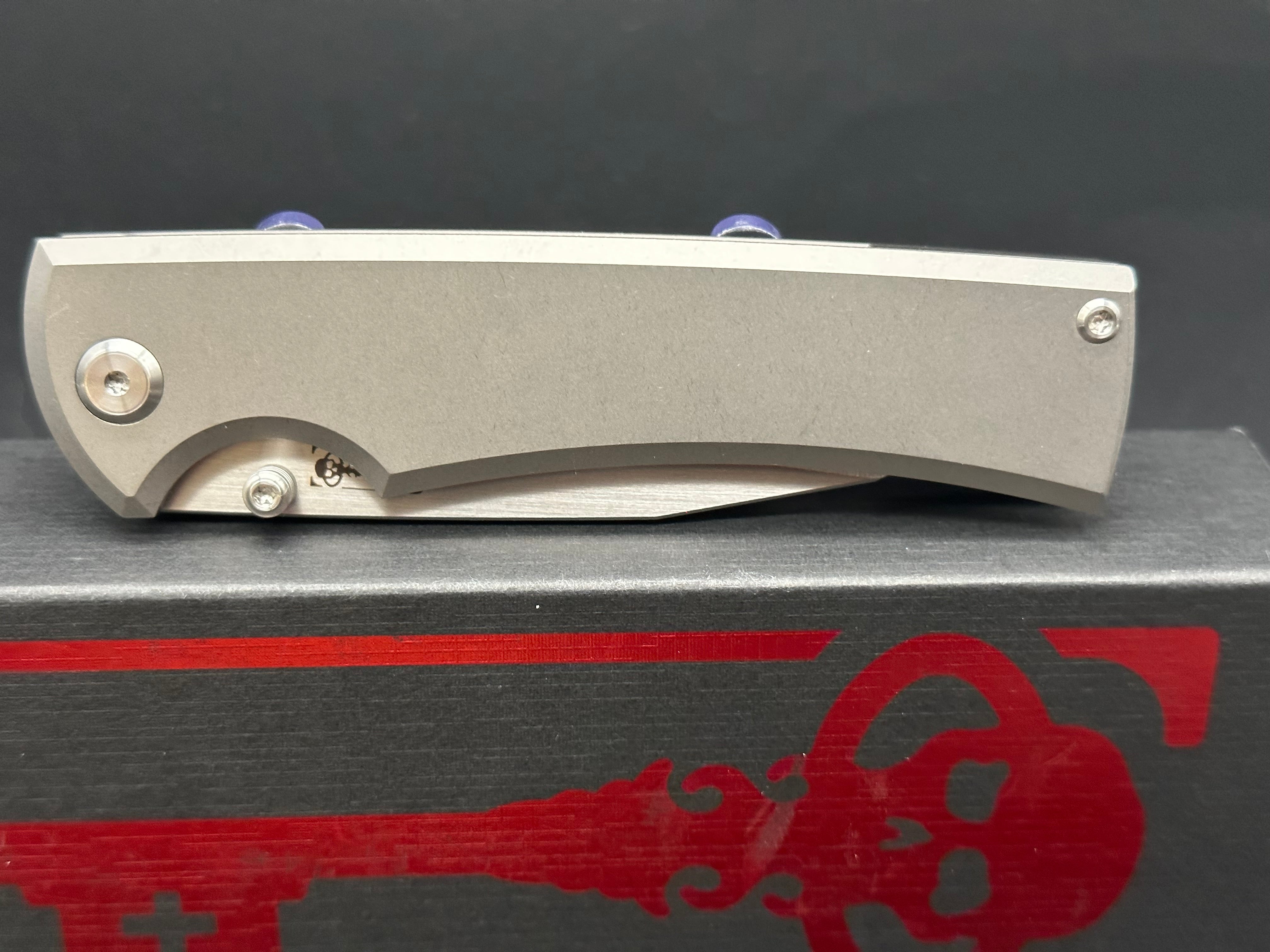 Chaves Ultramar Sangre Street Flipper Knife - Premium Titanium Warncliffe Blade for EDC, Outdoor Survival & Tactical Use