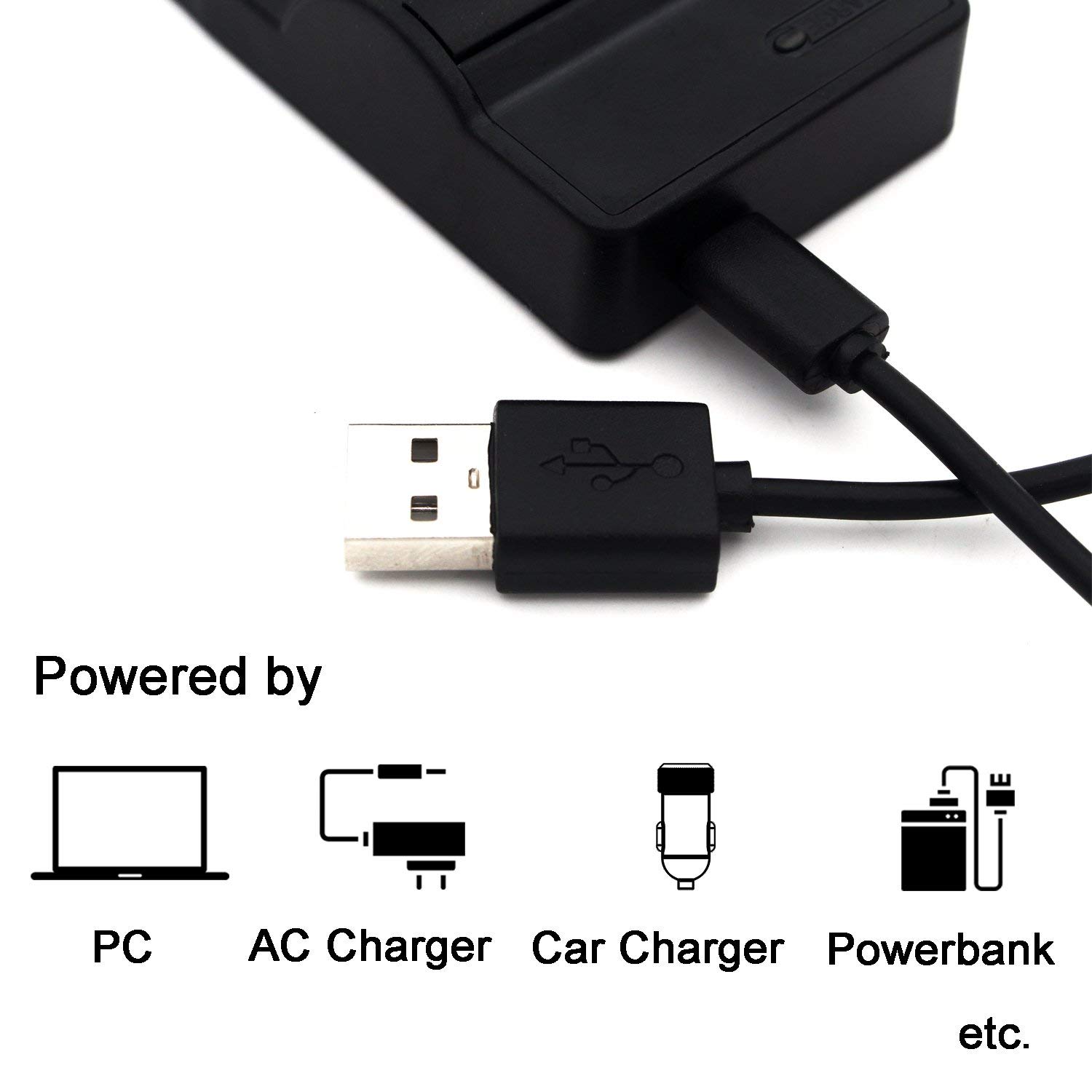 Original Samsung SC-L810/SCL810/SC-L860/SCL860/SC-L870/SCL870 Digital Camcorder USB Battery Charger - 4.2V/8.4V DC Power Adapter for Travel & Home Video Recording