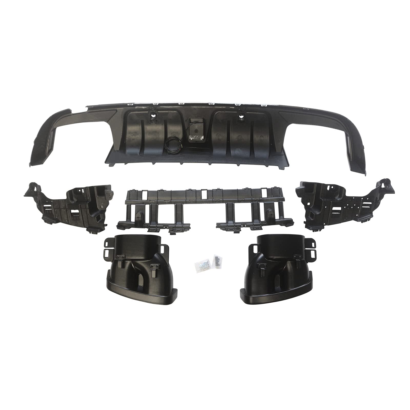 NINTE Rear Diffuser for 2015-2021 Mercedes-Benz W205 C-Class C63 C63S AMG - Carbon Fiber Rear Bumper Lip Spoiler - Aggressive Style Upgrade for Enhanced Aerodynamics & Sporty Look