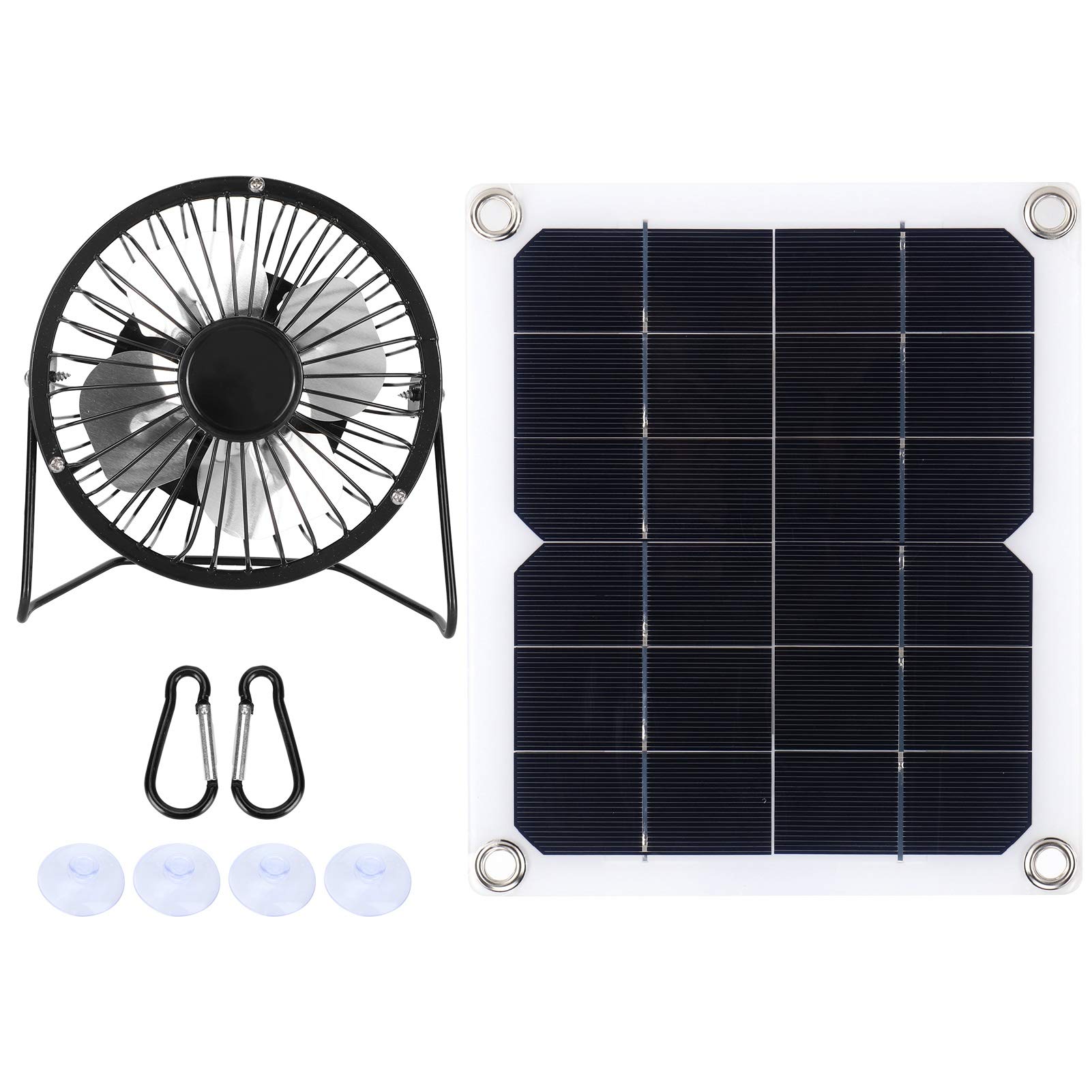 10W Solar Panel with Cooling Fan - Portable Photovoltaic Solar Charger for Home, Pet House, Emergency Power & Camping | Ideal for Off-Grid, RV, and Outdoor Adventures