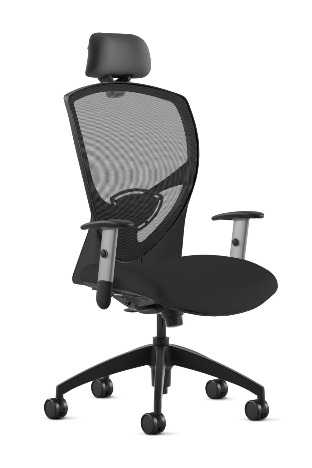9 to 5 Theory 2180 High Back Ergonomic Office Chair with Adjustable Headrest & Seat Slider - Comfortable Task Chair for Long Hours Computer Work, Home Office & Gaming Setup
