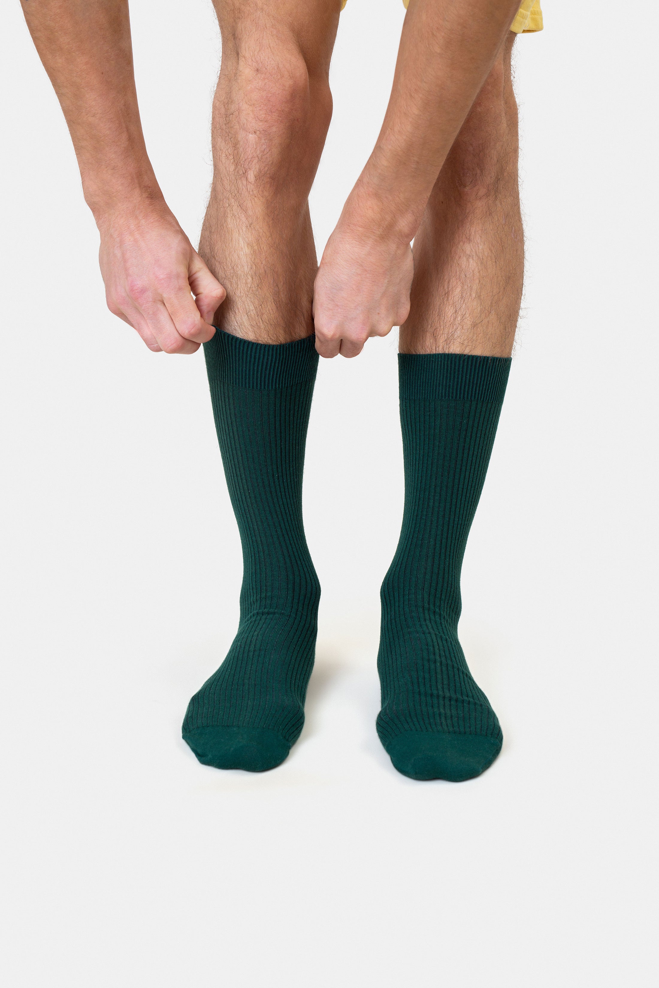 Classic Organic Cotton Socks - Soft & Breathable for Men & Women - Burned Yellow - Perfect for Yoga, Running & Daily Comfort