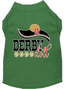 Derby Doll Screen Print Dog Shirt - Colorful Pet Apparel for Small & Medium Dogs - Perfect for Dog Shows, Pet Parties & Daily Walks