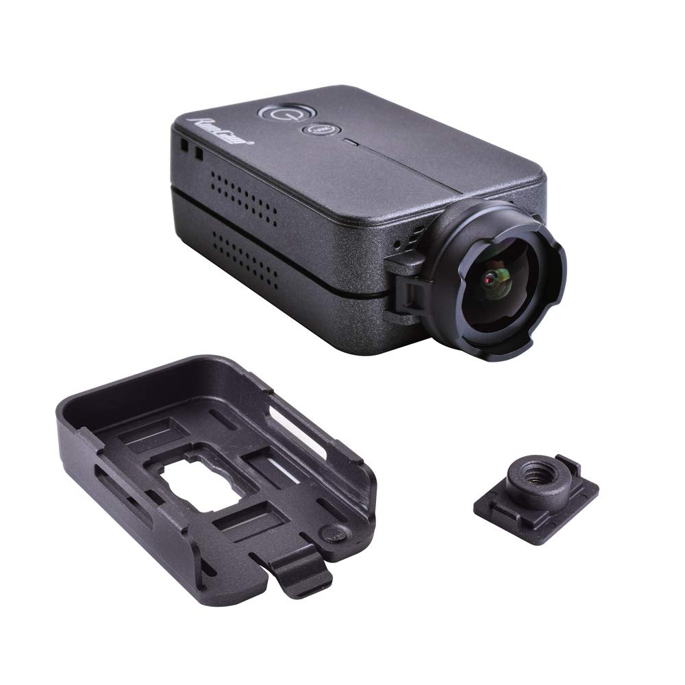 RunCam 2 1080P60fps Ultra HD Mini WiFi Sports Action Camera - Waterproof Outdoor Adventure Video Recorder with Replaceable Battery & WiFi APP Control (Black) - Perfect for Skiing, Surfing, Cycling & Extreme Sports Recording