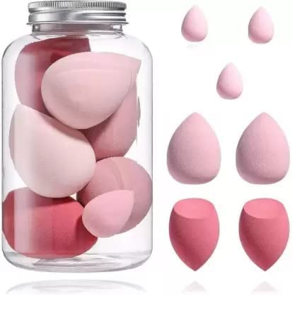 Premium VNZ Makeup Sponge Set - 7 Pcs Beauty Blender with Travel Case | Soft Cosmetic Sponges for Foundation, Concealer & Powder Application | Perfect for Professional Makeup & On-The-Go Touchups