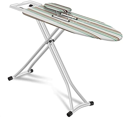Premium Adjustable Ironing Board with Iron Rest - Multifunctional Folding Ironing Table for Shirts, Pants, Clothes - Perfect for Home, Laundry Room, Tailor Shop (110x30x75-85cm, Color A7) - Ideal for Quick Ironing & Professional Garment Care