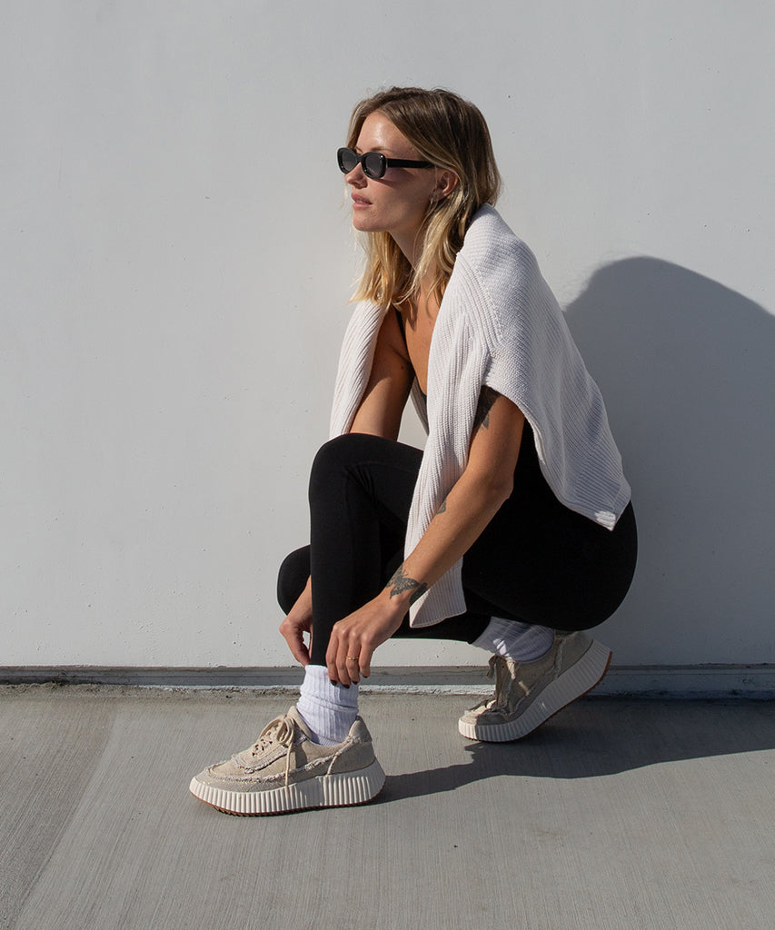 DOLEN FRAY Sneakers - Sand Canvas Casual Shoes for Men & Women | Comfortable Walking & Everyday Wear | Perfect for Street Style, Travel & Outdoor Activities