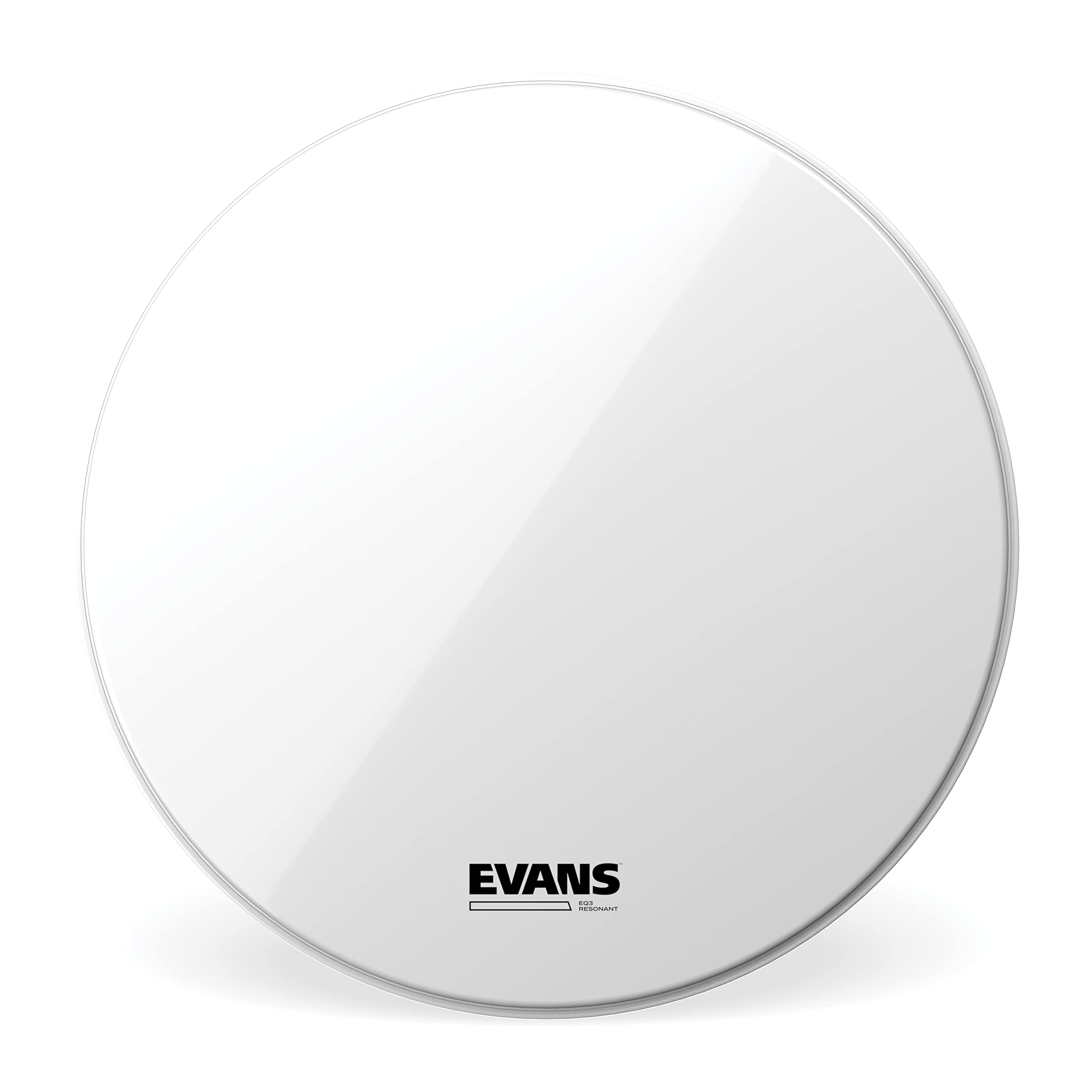 Evans EQ3 Resonant Smooth White Tom Hoop Drum Head - 16 Inch No Port - Perfect for Live Performances & Studio Recording
