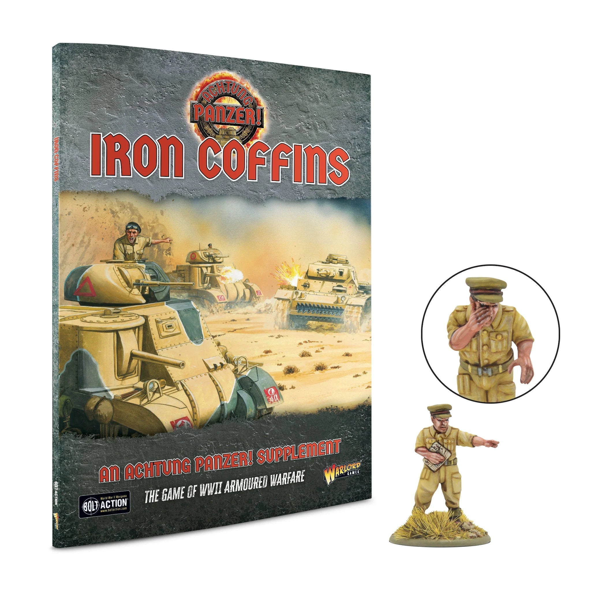Achtung Panzer! Campaign Book with Promo - Iron Coffins - WWII Strategy Game for Tabletop Wargaming Enthusiasts