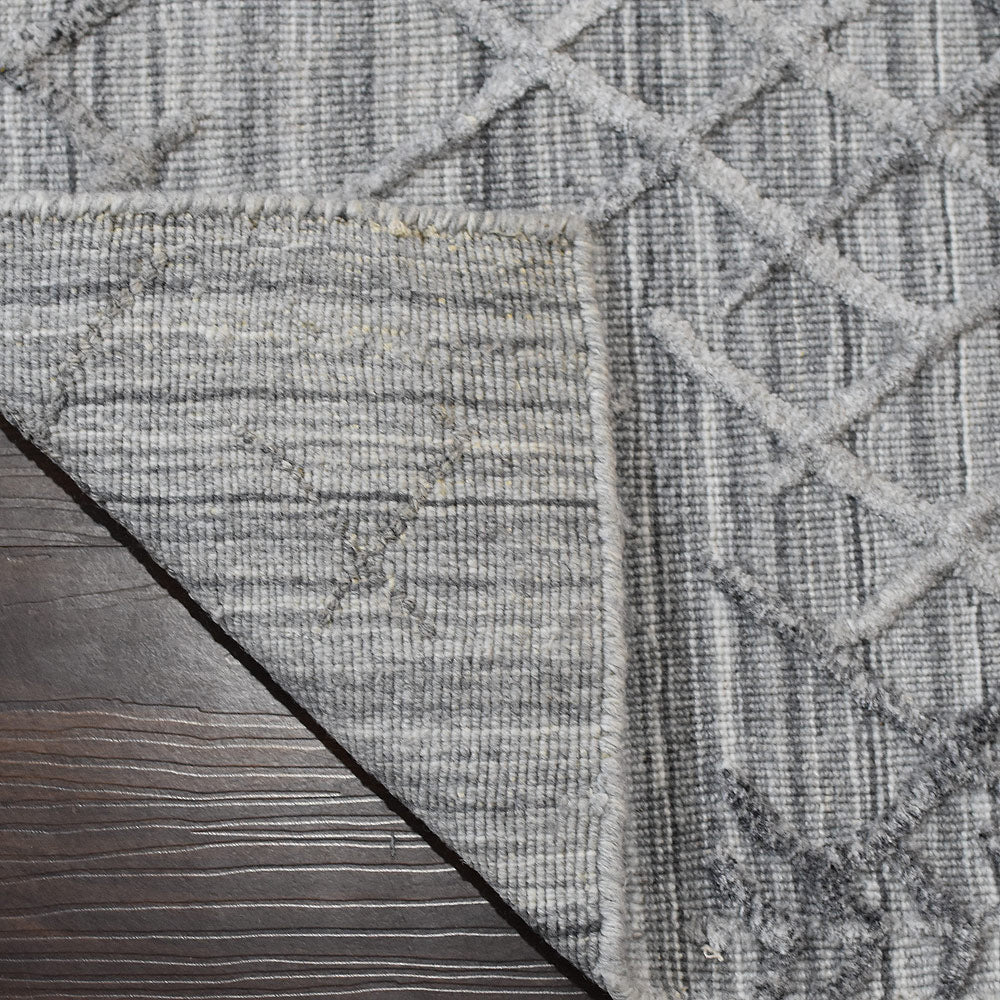 Handwoven Quilted Rug - Soft & Durable Bohemian Style Area Rug for Living Room, Bedroom, or Nursery Decor