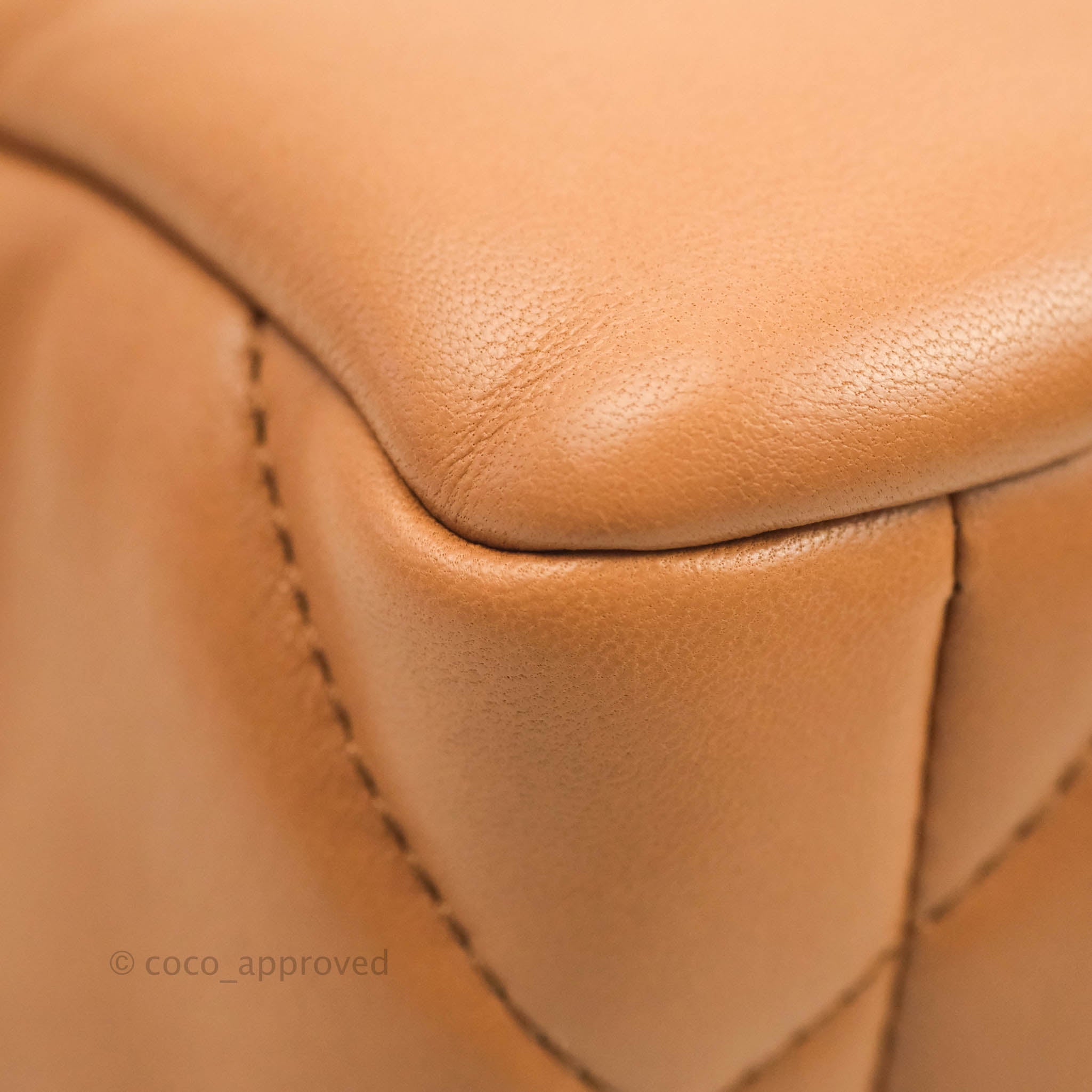 Authentic Chanel 19 Small Handbag in Caramel Dark Beige Lambskin with Mixed Hardware - 21K Collection | Luxury Crossbody Bag for Women, Perfect for Date Night & Special Occasions