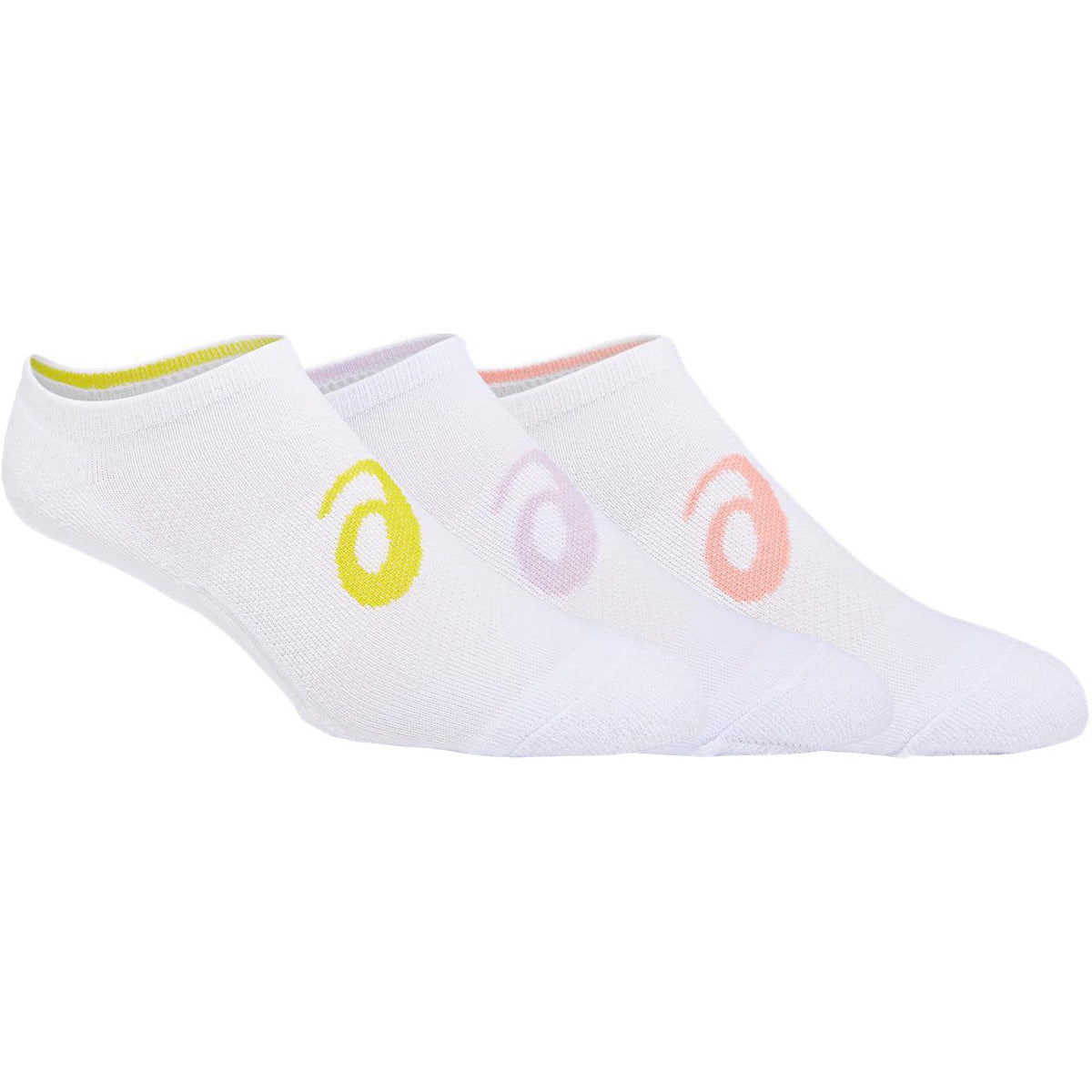 ASICS Women's Invasion No-Show Socks 6-Pack - Breathable Athletic Socks for Running, Gym & Casual Wear (Brilliant White)