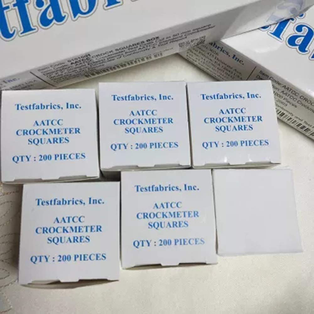 AATCC Standard Friction Paper - 1000pcs Dry/Wet Rubbing Cotton Cloth for Color Fastness Testing | Crockmeter Tester | Textile Color Transfer Evaluation | Ideal for Fabric Labs & Quality Control