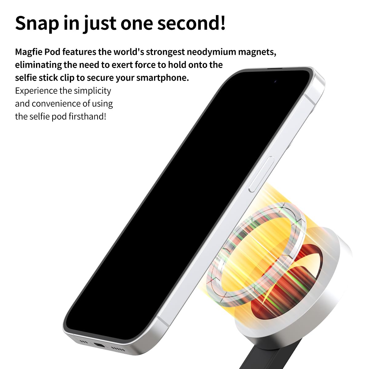 Araree MAGFIE Pod - Magnetic Selfie Stick Tripod with Wireless Remote | 27
