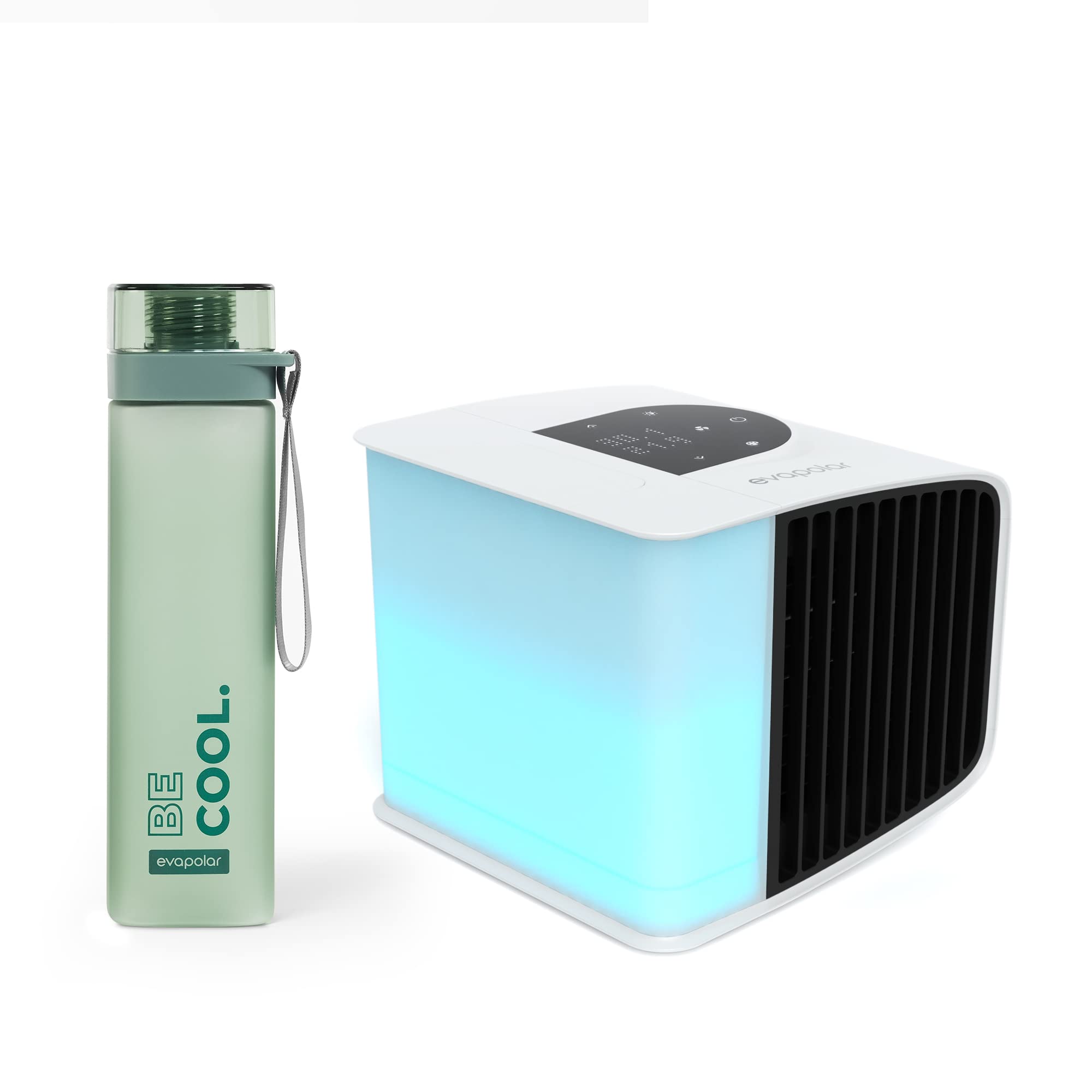 Evapolar evaSMART Personal Evaporative Air Cooler - Portable Desktop Air Conditioner with Leak-Proof Water Bottle | White | Perfect for Home Office, Bedroom & Outdoor Use