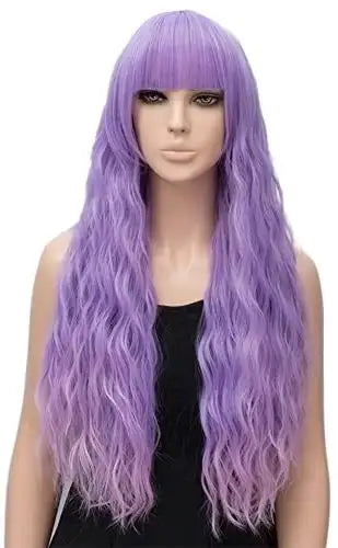 Champagne Extra Wavy Wig - Long Curly Synthetic Hairpiece for Women | Perfect for Cosplay, Parties & Everyday Glam